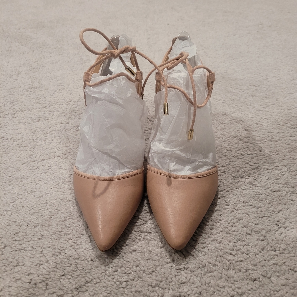 Light Pink Franco Sarto String Pumps - Picture 4 of 5
